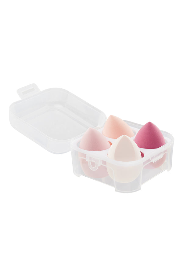 4Pcs Pink Makeup Sponge for Dry and Wet Dual-use