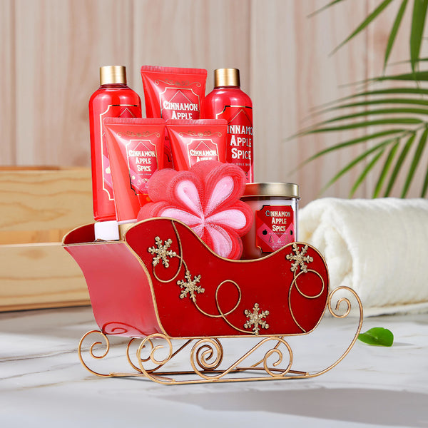 8 Piece Cinnamon Apple Spice Luxury Bath and Spa Gift Set