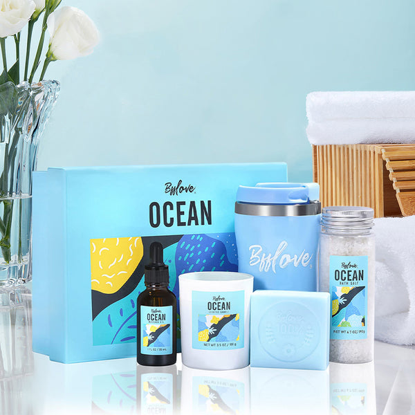 6 Pcs Tranquil Ocean Fragrance Bath Spa Gift Set