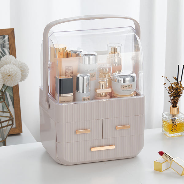 Desktop 3 Drawers Cosmetics Storage Orgaizer