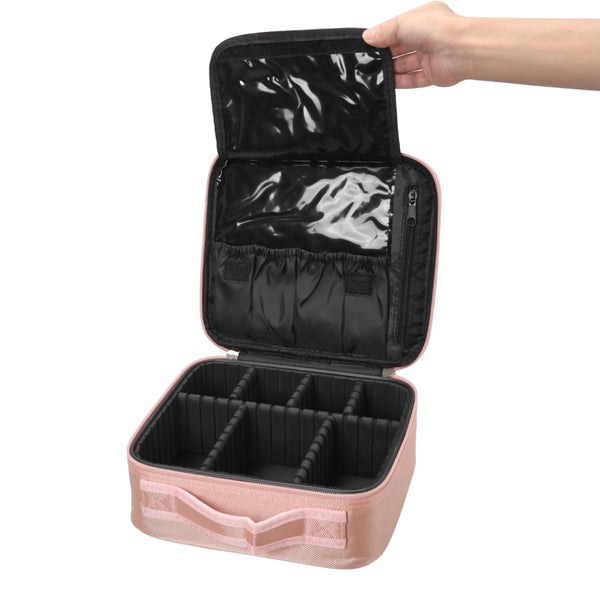 Portable Waterproof Travel Makeup Bag with Dividers